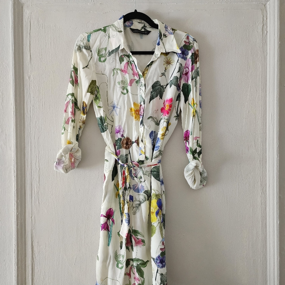 Floral Shirt Dress
